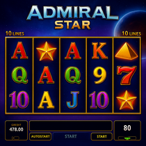 Admiral - Admiral Star Slot - Exkluzívny automat Admiral kasína